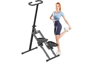 HOFTME Treppensteiger für Zuhause, Treppensteiger, faltbar, großes Pedal, vertikale Klettermaschine für Ganzkörpertraining, Stepper für Training zu Hause mit 110 kg Tragkraft