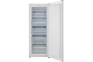 Comfee RCU160WH2(E) Gefrierschrank/142cm hoch/160L Gefrierteil/183 kWh/Jahr/Türanschlag wechselbar/Hochwertiger GMCC-Kompressor/Temperaturregelung/Verstellbare Standfüße/Weiß