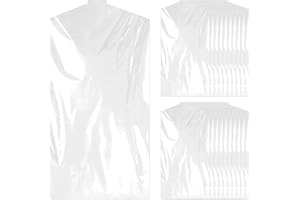 VODUNS Housse de Vêtements Penderie 20PCS Sac de Vêtements à Suspendre 60x120cm Transparentes en Plastique Anti-poussière Protection Vêtements Costumes Blazers Chemises pour Lavage Famille Laverie Pressing