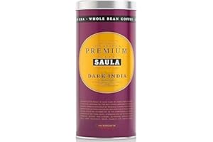 SAULA PREMIUM Café Lata Gran Espresso Dark India 500g. Grano 100% Arábica