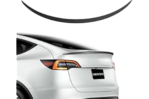 Ywooon Heckspoiler Spoilerflügel Heckklappe Heckdeckel für Tesla Model Y 2020–2024 ABS Performance Spoiler Zubehör (Matte Kohlefaser)