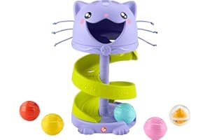 Fisher-Price Baby & småbarn Toy FP Husdjur Purrrr-FECT Ball Tower Activity Center för utvecklingslekar åldrar 9+