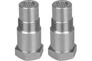 WZWZO Oxygen Sensor Filter Adapter, 2 pièces Rallonges Lambda, 46,5mm Oxygen Lambda Sensor, Extension Sonde Lambda, Automotive Oxygen Sensor Extension Adapter pour Moteur Systèmes D'Echappement M18 x1.5