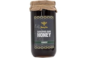 HONEY ZEE Forest Raw Honey, Authentic and Natural Sweet Honey, Spanish, Unfiltered, Unpasteurised and Unprocessed, 1kg