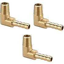 Brass Adapter Fitting: 6mm Barb Hose To 1/8" Male NPT Thread - For Air Or Water