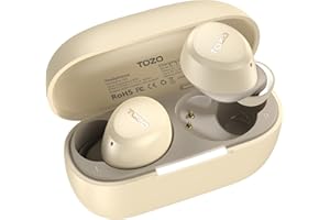 TOZO A1 2024 Neuf Écouteurs Bluetooth sans Fil Ecouteurs Bluetooth 5.3 avec ORIGX Acustique 30H Lecture EQ Ajustement Ultraléger USB Type C IPX5 Kaki