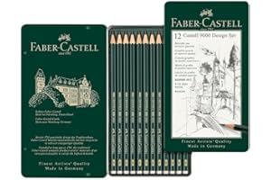 Faber-Castell 5B-5H FC119064 Zestaw Ołówków, Zielony, 12 Sztuk
