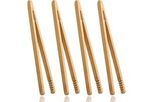 COSYSPARKS 4 Pcs Wooden Tweezers Kids Tweezers, 18cm Childrens Tweezer for Kids Tweezer Wooden Tongs Kid Educational Toy Toy Tongs for Kid Fine Motor Skills Toys