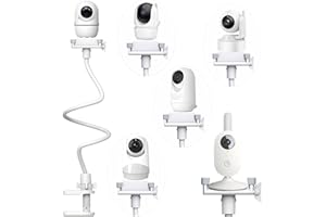 Derebir Support babyphone Universel Support Camera Bebe HelloBaby/Momcozy/BOIFUN/Blemil/GHB/Nanit bébé caméra Flexible Support de caméra réglable Compatible avec la Plupart des babyphone(33,4 ")