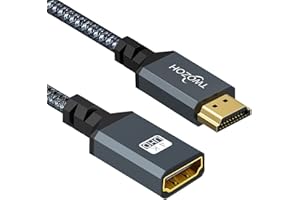 Twozoh HDMI Verlängerungskabel 0,5M, HDMI Stecker auf HDMI Buchse Verlängerung Kabel, HDMI ExtensionTV Stick Adapterkabel mit PS4, PS3, Xbox, 3D/4K