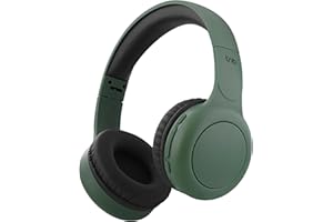 T'nB - Cuffie On-Ear Bluetooth Senza Fili, Confortevole On-ear, Cuscinetti in Schiuma, Microfono Incorporato, Archetto Regolabile, Durata della Batteria di 24 Ore, Leggero e Pieghevole - Verde