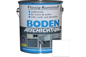 DYNAMIC24 Plastica liquida da 5 l, rivestimento per pavimenti, 50 m², rivestimento per cemento, colore del calcestruzzo