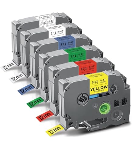 Brother HSe-611 - banda compatibila negru pe galben, latime de 5,8mm