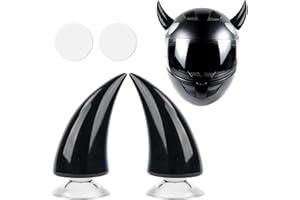 BOHRMA 2 Pièces Casque Moto Klaxon Moto Casque Corne Caoutchouc Accessoires Ventouse Corne Casque Décoration Casque Universel en Caoutchouc Corne de Diable Corne de Démon avec Ventouse Ornement de Décoration