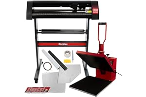 PixMax 72cm Schneideplotter Vinyl Cutter Plotter Vinyl-Schneideplotter Folienplotter Folienschneider & Transferpresse Hitzepresse Heisspresse Flachpresse Textilpresse im Set & Sublimationspapier