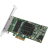 Carte Réseau Gigabit Pcie I350-T4 - Intel I350 Chip, Carte Réseau 4 Ports Rj45, 1Gbit Pci