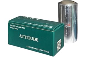 ATTITUDE Premium Hair Foil Roll, 12 cm x 100 m, Extra Wide and Thick, Hairdressing Colouring Foils