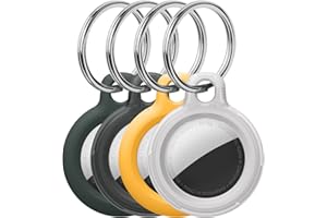 FRTMA Airtag Llavero para AirTags Buscador de llaves (rastreador de localizador), AirTags Case con llavero antipérdida, paquete de 4