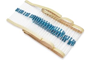 Innfeeltech 100 Pcs 1/2W 1% Toleranz 1.5K Ohm Metall Film Widerstand Widerstand für DIY Projekt und Experimente