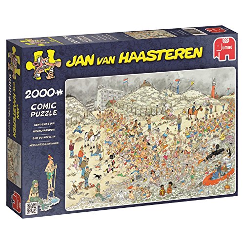 Preisvergleich Produktbild Jan van Haasteren "Neujahr-dip" Comic Puzzle 2000 Stücke