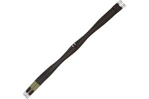 SIE EQUESTRIAN SIE Contoured Wessex Leather Padded Horse Girth Black Brown 46" /48" / 50" / 52" / 54" / 56"