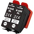Go Inks 2 Photo Black Ink Cartridges to replace Epson 202XLPBk Compatible/non-OEM for Epson Expression Photo Printers