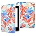 Produktbild MoKo Kindle Paperwhite Hülle - Ultra Leightweight Schutzhülle Smart Cover mit Auto Sleep/Wake Funktion für Amazon Kindle Paperwhite (2016/2015 / 2013/2012 Modelle mit 6 Zoll Display), Bunte Flor
