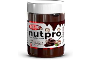 LIFE PRO NUTRITION Life Pro Fit Food Protein Cream Nutpro 250g | Crema de Chocolate y Avellanas sin azucares añadidos | No contiene Aceite de palma, ni gluten