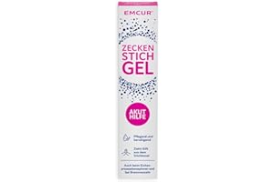 ‎EMCUR Emcur® Zeckenstich-Gel | pflegend und regenerierend |feuchtigkeitsspendend und kühlend |zieht Sekret aus dem Stichkanal | auch bei Kontakt mit Eichenprozessionsspinnern oder Brennnesseln | 20 ml