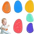 6 Pack Textured Worry Stone, Fidget Toys Sensory Stone, Calming Toys for Children, Social Emotional Feelings Toys for Special Needs, Fidget Toys for Anxiety, Stress Calming Toys for Children,Adults