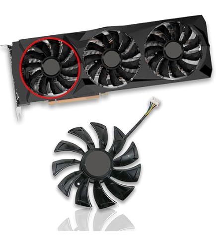 IHaospace PLD10010S12HH DC 12V Ventilateur De Carte Graphique Pour MSI