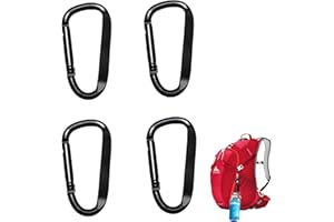 BYYT Zestaw 4 breloków z karabińczykami, karabińczyki z karabińczykiem sprężynowym, zestaw karabińczyków, nośność karabińczyka, karabińczyk z kółkiem na klucze do biwakowania, wędkowania, pieszych