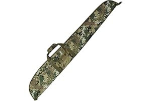 AUMTISC Maleta Rifle Escopeta, Estuche Transporte Armas Largas, Caza Tiro, Espuma Acolchada