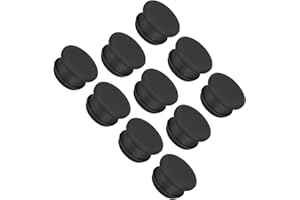 ‎QUARKZMAN QUARKZMAN 10 Stück Gummistopfen 20mm Silikon-Lochstopfen Wasserdicht Verschlussstopfen Silikonstopfen Stopper Steckdichtstopfen Flach Abdeckkappen für Rohrleitungen Flaschen Labor, Schwarz