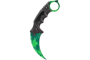 ARI KNIVES ariknives Elite - Counter Karambit Skin Knife CS GO Streik Messe Jagdmesser taktisches Überlebens Camping Werkzeug (Gamma Doppler 2)