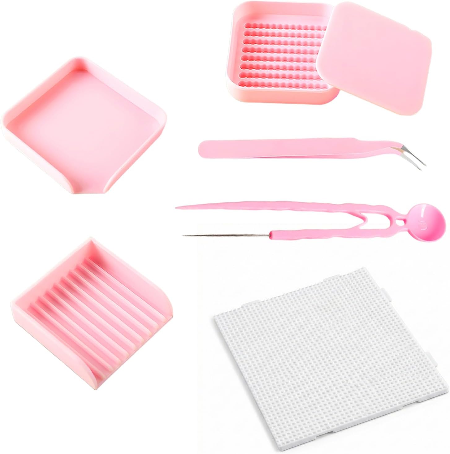 KSJEHW 7 Piezas Cuentas para planchar Pinzas Cuentas planchar Herramientas per Cuentas planchar Accesorios per Cuentas planchar Para Diseño DIY de Joyas, Creativas y Manualidade Niños