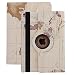 Produktbild iPad Hülle,elecfan® Apple iPad 2 3 4 Smart Case Sleep / Wake Funktion 360 Grad drehbar Etui Kunstleder Schutz Hülle Ständer Displayschutz (iPad 2 3 4, Map-weiß)