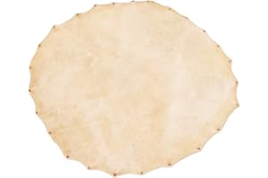 BNINETEENTEAM Parche de Piel de Cabra para Tambores Bongo Shaman Djembe, 36 Cm de Diámetro, Reemplazo Perfecto con Sonido Claro