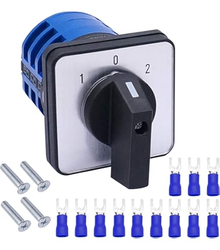 Commutatore Rotativo A Camme Universale LW28-32/B303.3 - 3 Posizioni Momentanee, 660V 32A - 12 Terminali A Vite - Foto 3