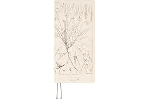 ほぼ日 Hobonichi Techo Weeks [japoński/tygodniowy planer miesięczny/wysoki i smukły rozmiar/początek kwietnia 2024 r.] Tomitaro Makino: Shihai Sumire