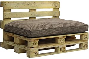 ADEKOR_HOME Palettenkissen Palettensofa Cord Set Outdoor Sitzkissen Palettenauflage (Mocca, EIN Kissen 120x80)