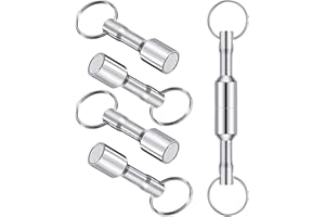 GZjiyu 6 Stk Magnetischer Schlüsselhalter,Metall Car Keychain mit Abnehmbare Schlüsselringe für Metallrecycling Hobbysammler,Taschen,Geldbörsen,Gürtel