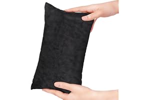 Winmany Liten kudde 28 cm x 18 cm minikudde med avtagbart plyschörngott rektangulär kudde handled knä hals ländrygg resa lite