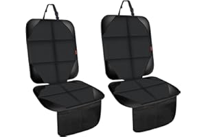 ‎MORROLS MORROLS Autositzschützer, 2 Pack Ledersitzschützer für Kinderautositze mit rutschfestem Boden wasserdicht große Netztaschen Leder und Stoff Autositze für SUV, Limousine, Kofferraum