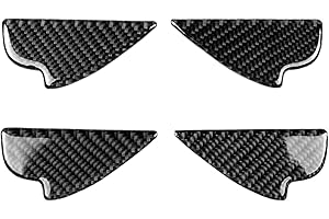 rrx Copertura del telaio del pannello interno in fibra di carbonio compatibile con Mazda CX-5 CX5 CX 5 2 Gen. KF 2017-2022 (maniglia della porta 12, nero)