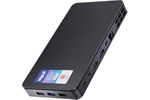 Mele Overclock X2 Mini PC N150 con 16 GB RAM, 512 GB Storage, UHD Graphics, uscita 4K HDMI & USB-C, design ultra compatto, LAN Gigabit, montaggio VESA, accensione automatica