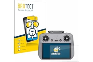 BROTECT Schutzglas für DJI RC 2 Schutzfolie Panzer Folie Glas Displayschutz Made in Germany [Extrem Kratzfest 9H, Anti-Fingerprint,Transparent]