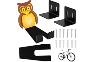 PROVO Supporto Bicicletta da Parete, Supporto Bici da Parete Orizzontale, Staffa a Muro Appendi Bici per Interni ed Esterni per biciclette, gancio pedale per biciclette elettriche, MTB, bici da corsa