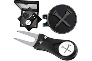 Adhere Marqueurs de balle de golf en émail doux avec clip magnétique puissant pour chapeau, un cadeau de golf de qualité supérieure pour golfeur