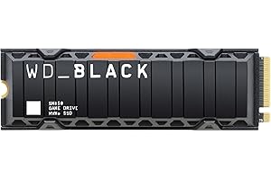 WESTERN DIGITAL WD_BLACK SN850 1TB M.2 2280 PCIe Gen4 NVMe Gaming SSD with Heatsink - Works with PlayStation 5 up to 7000 MB/s read speed